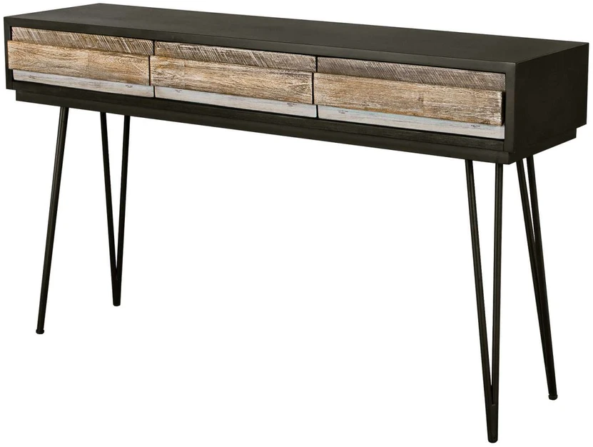 Konsolinis stalas Adesso, 140 x 80 x 35 cm, juoda