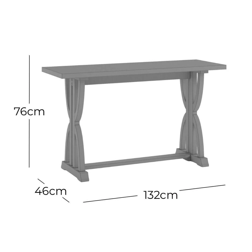 Konsolinis stalas, Avola, 103x43 cm, Tamsiai rudas