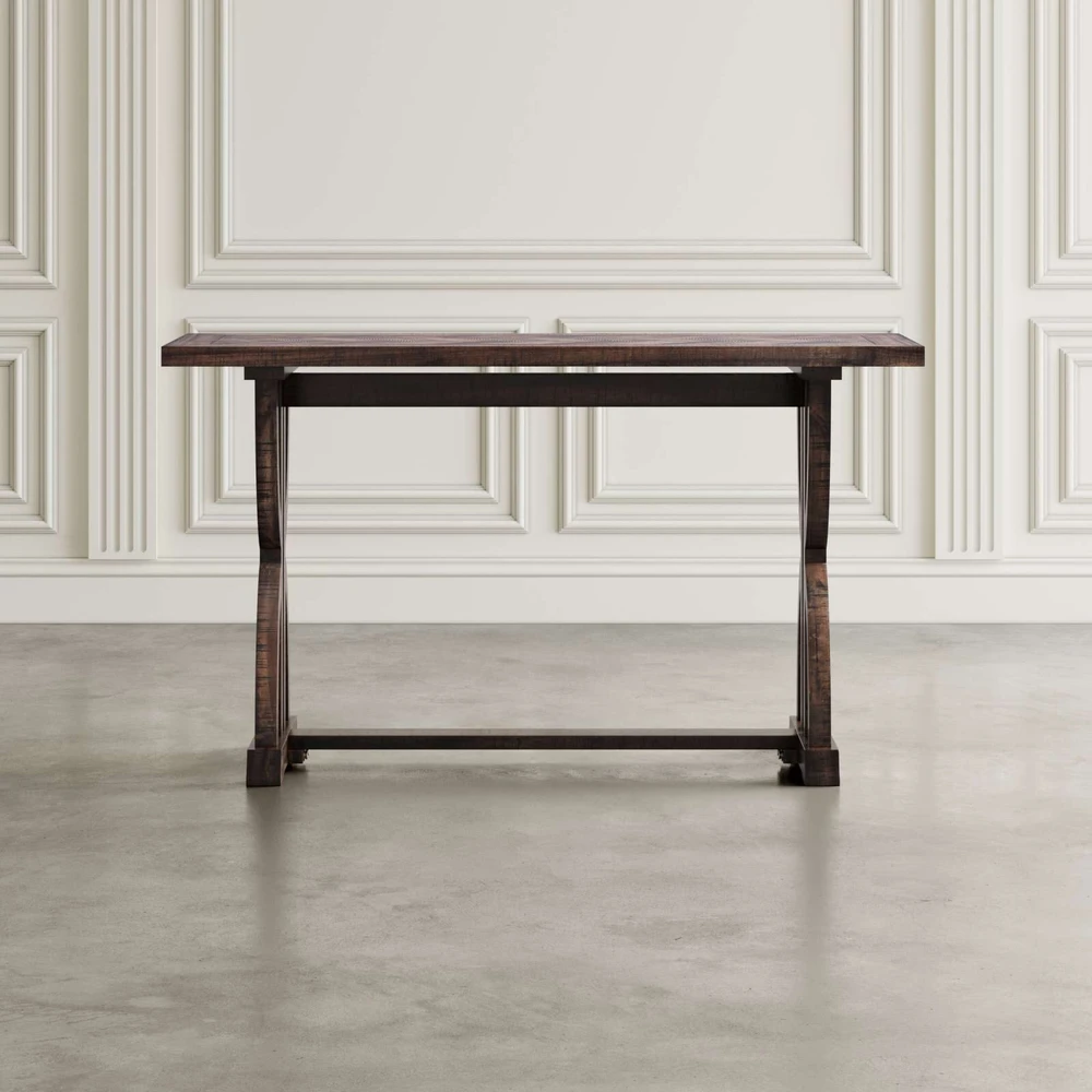 Konsolinis stalas, Avola, 103x43 cm, Tamsiai rudas