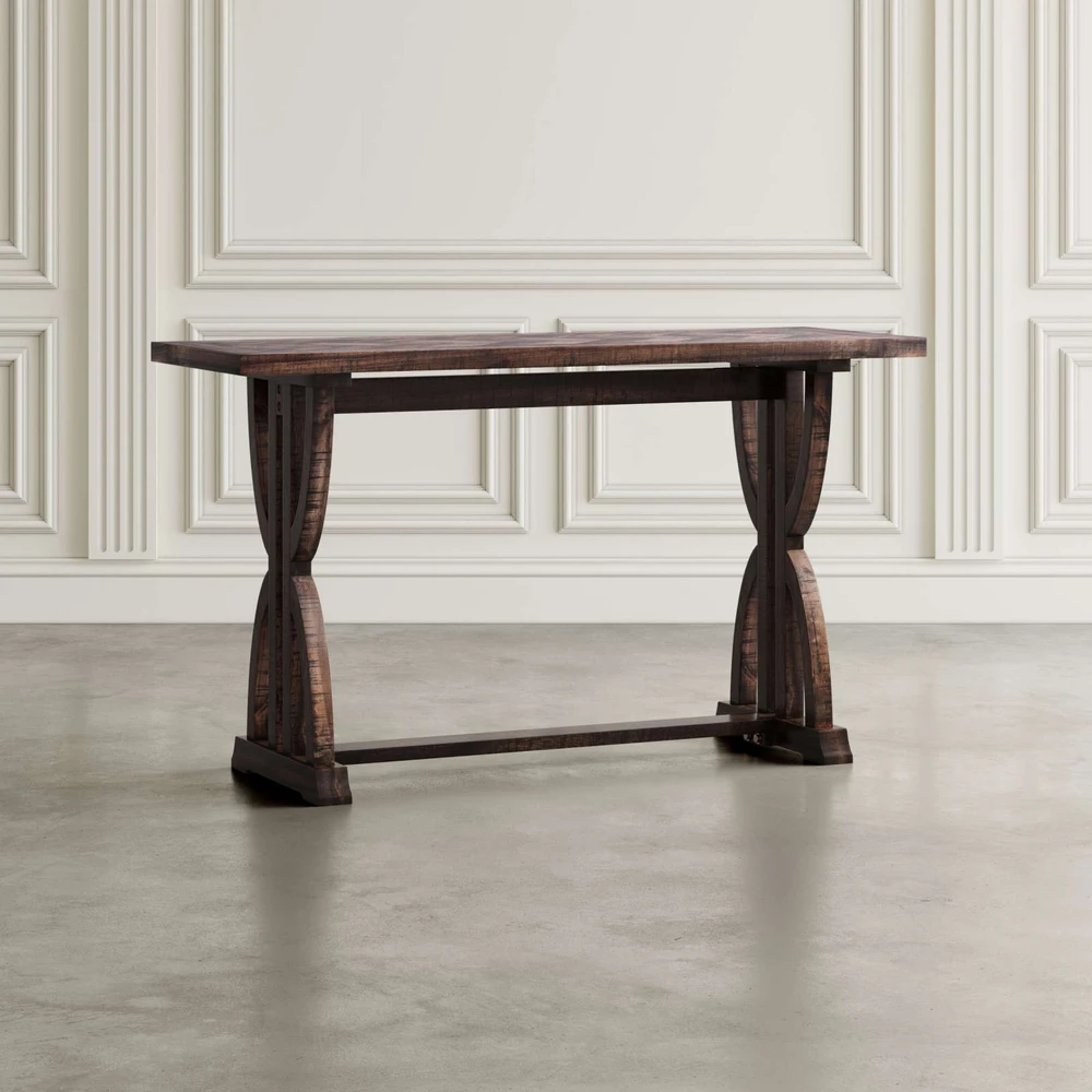 Konsolinis stalas, Avola, 103x43 cm, Tamsiai rudas
