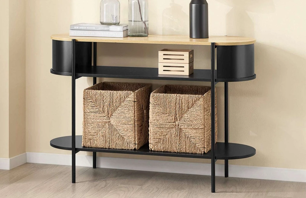 Konsolinis stalas, SoBuy FSB102-SCH, 110x39x76 cm, Juodas