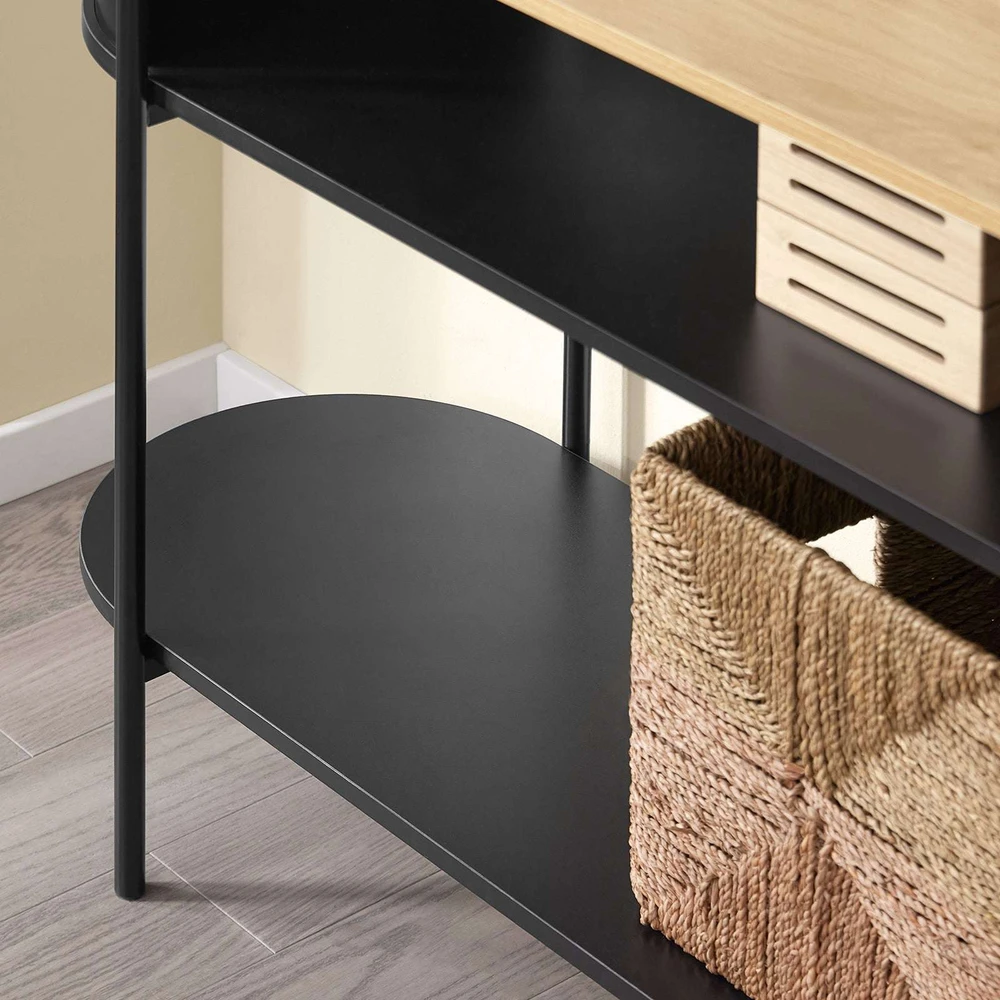 Konsolinis stalas, SoBuy FSB102-SCH, 110x39x76 cm, Juodas