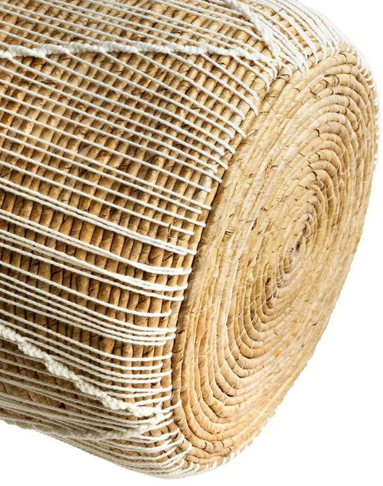 Bazaar Krepšys, Tiesi siūlai Makrame technika, 0,35x0,35x0,45 m, Jūros žolė