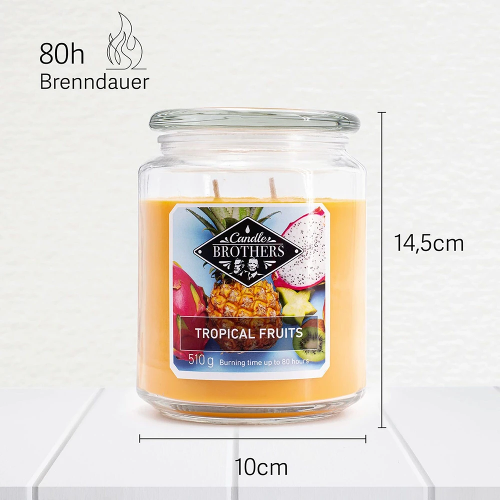 Kvapioji žvakė, Candle Brothers, 15x10 cm, geltona
