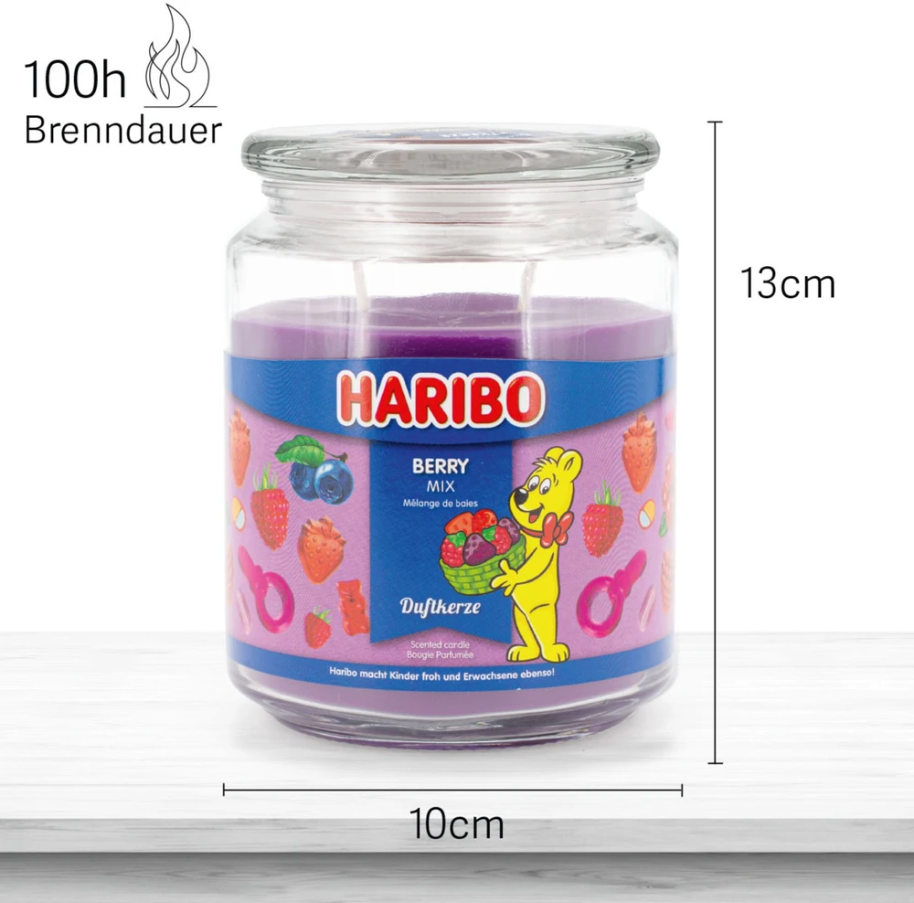 Haribo Duftkerzen Žvakė Haribo Berry Mix, 510g