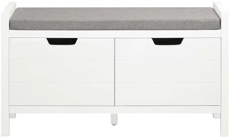 Laikymo suoliukas, SoBuy FSR63-II-W, 91x30x50 cm, baltas