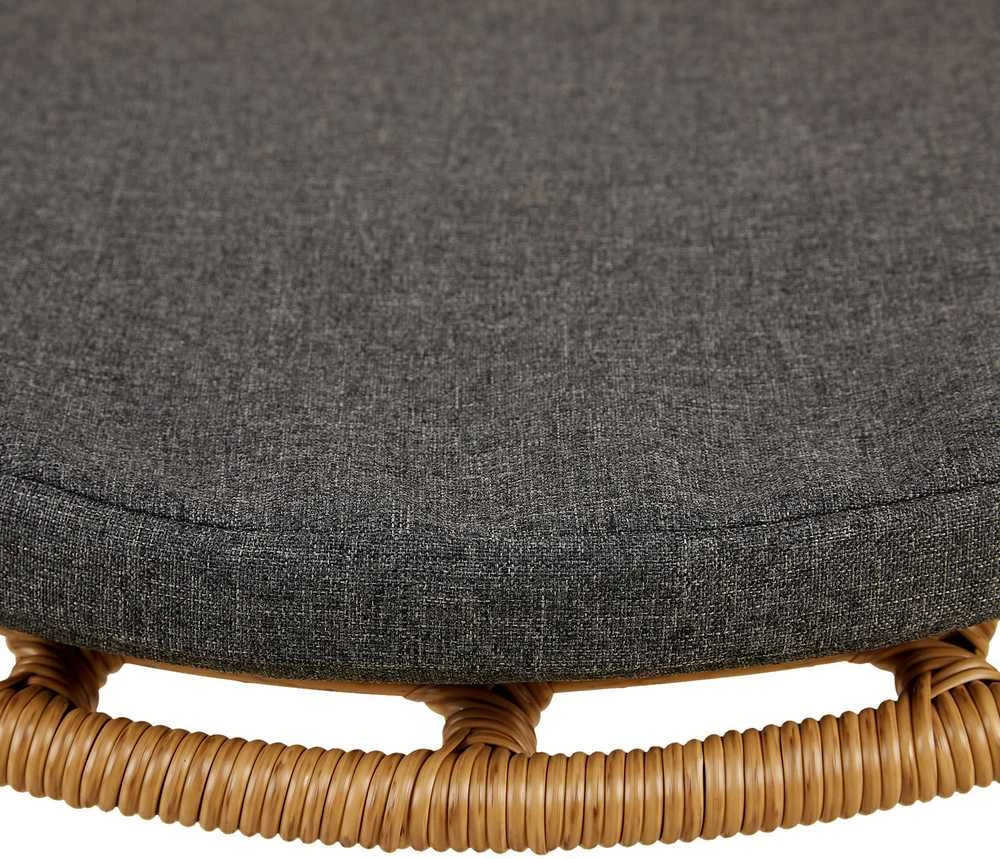 Lauko baldų komplektas Homestyle4U Sodo baldų komplektas, 68x77,5x55 cm, ruda, juoda