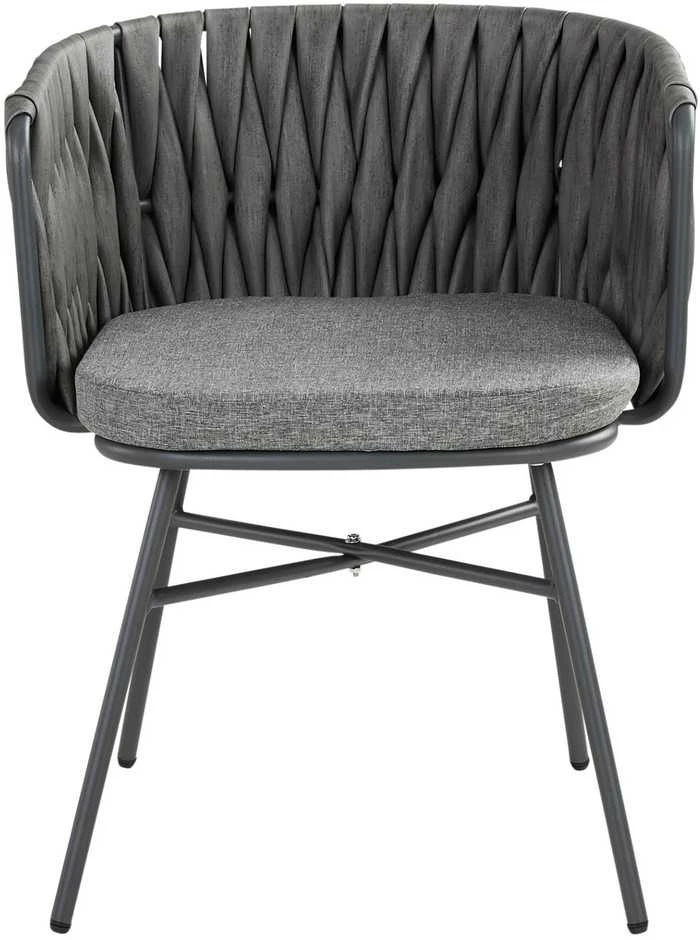 Lauko baldų komplektas Homestyle4U Sodo baldų komplektas, 163x70.5x61 cm, pilka