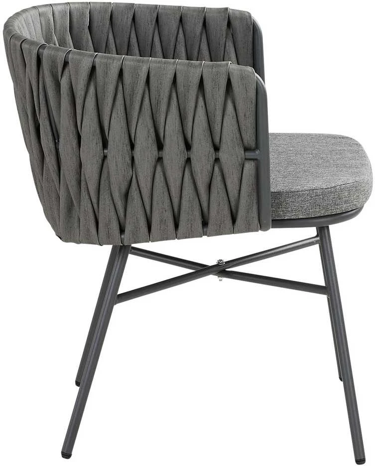 Lauko baldų komplektas Homestyle4U Sodo baldų komplektas, 163x70.5x61 cm, pilka