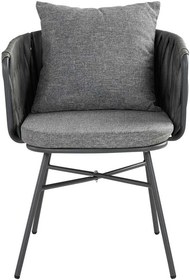 Lauko baldų komplektas Homestyle4U Sodo baldų komplektas, 163x70.5x61 cm, pilka