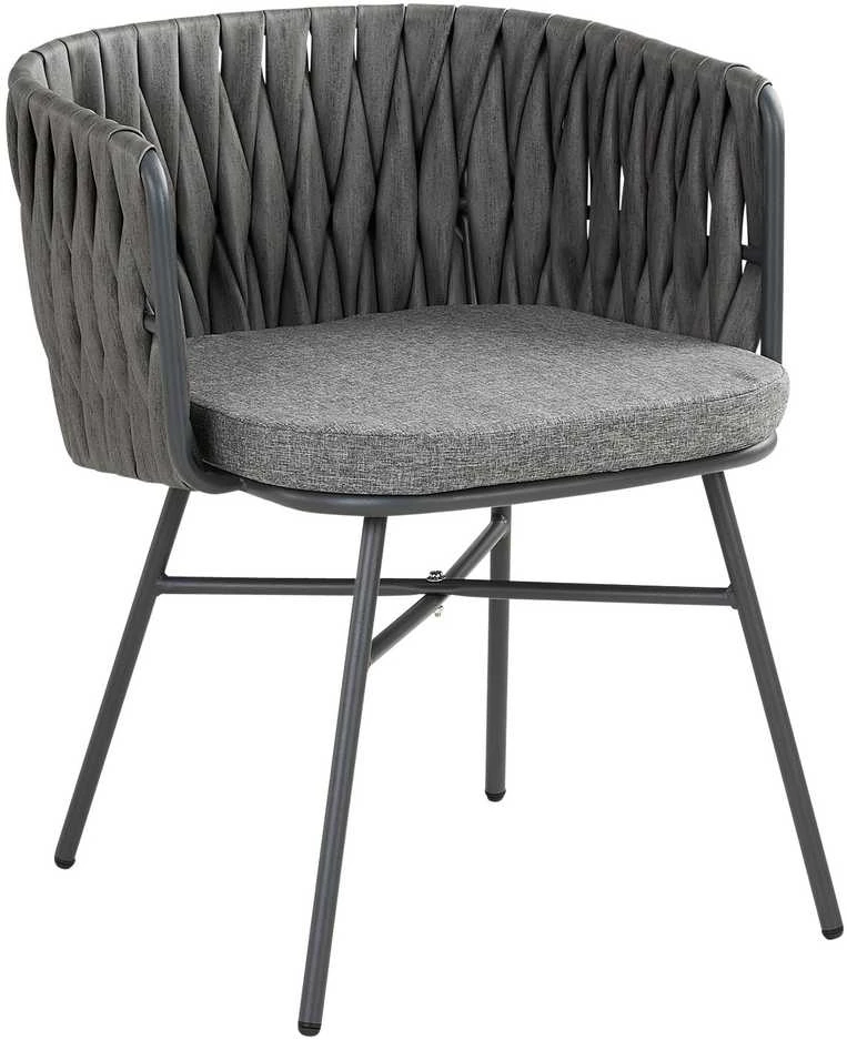 Lauko baldų komplektas Homestyle4U Sodo baldų komplektas, 163x70.5x61 cm, pilka