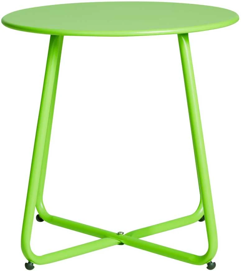Homestyle4U Šoninis staliukas, 44.5x44.5x44.5 cm, žalias