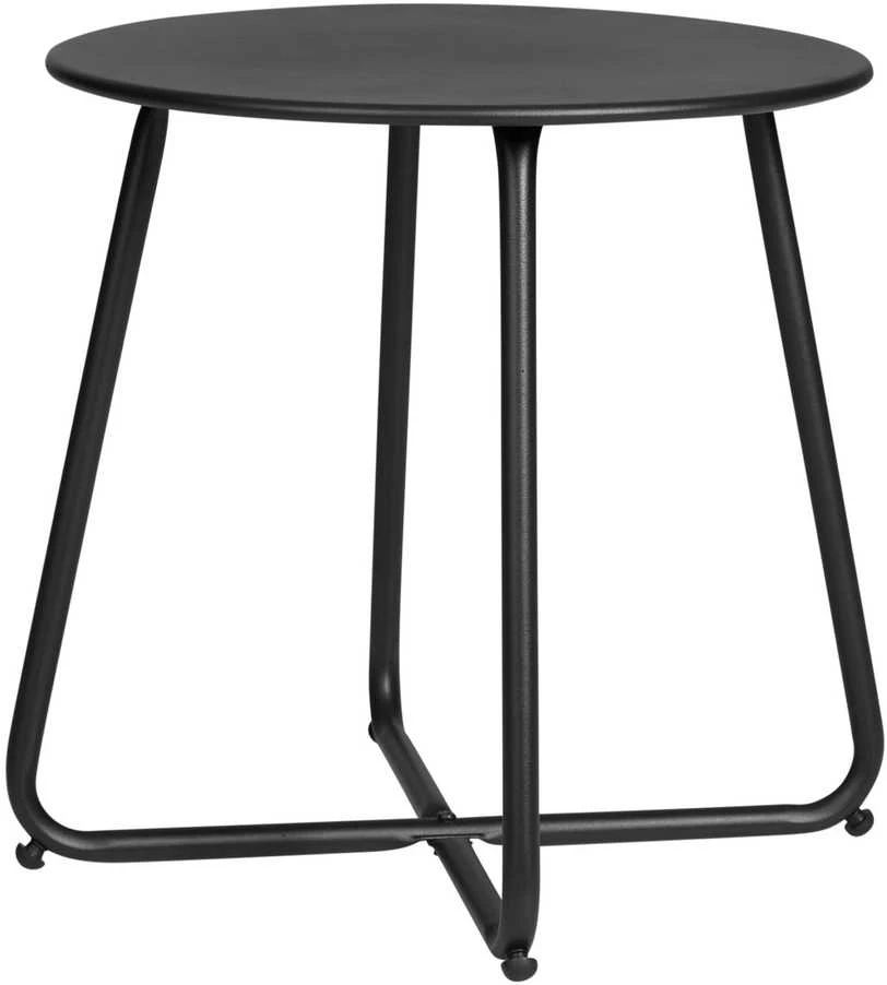 Homestyle4U Šoninis staliukas, 44.5x44.5x44.5 cm, juodas
