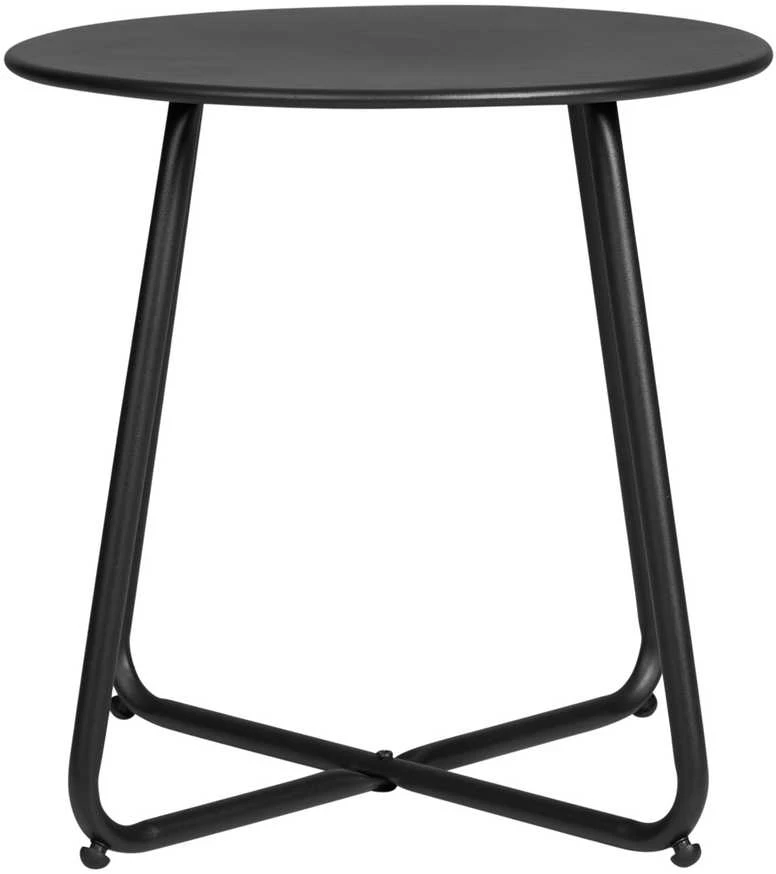 Homestyle4U Šoninis staliukas, 44.5x44.5x44.5 cm, juodas