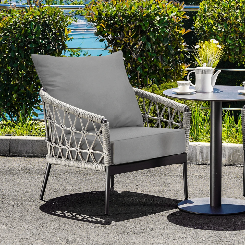 Lauko baldų komplektas Promotions Kėdės pagalvių rinkinys 2 vnt. 64x64x15 cm ir 80x65x18 cm baltos
