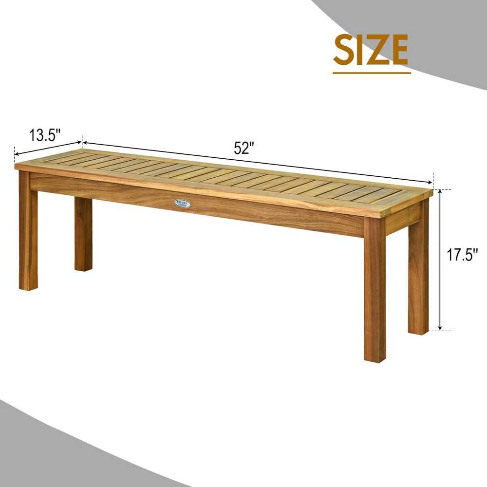 Lauko baldų komplektas Promotions Lauko valgomojo suolas, 132x34.3x44.5 cm, tikmedis
