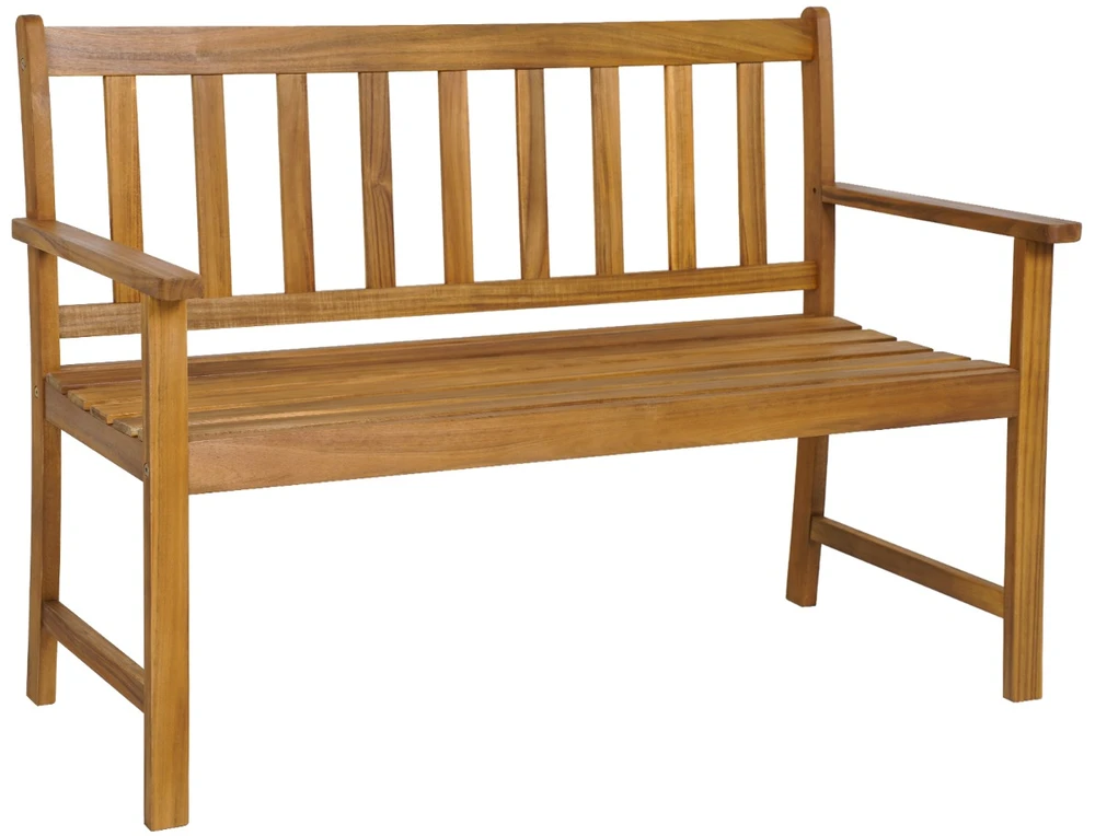 Lauko baldų komplektas Promotions Lauko suoliukas 2 asmenims 122x56x86 cm natūralus