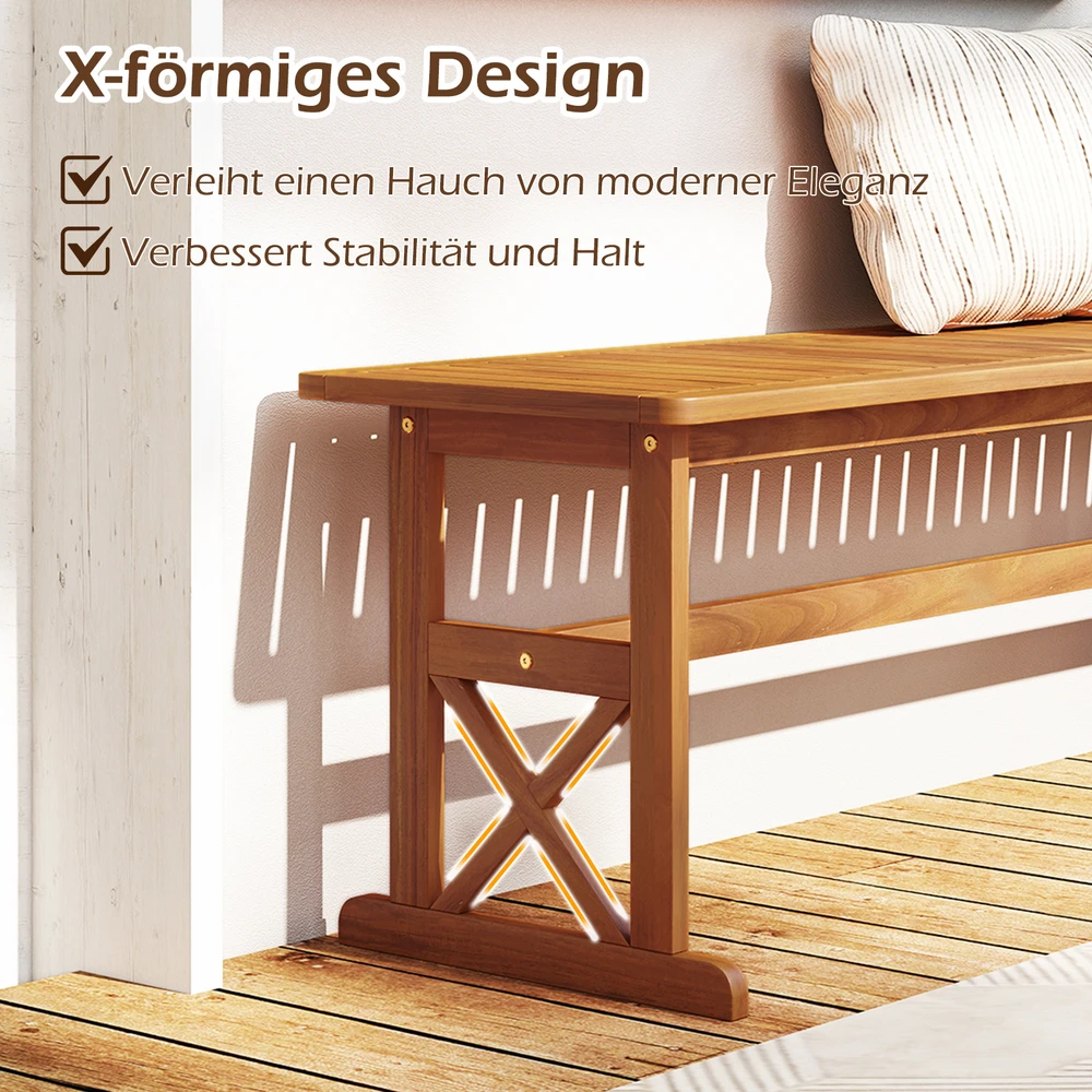 Lauko baldų komplektas Promotions Lauko suoliukų komplektas 35x130x45 cm Natūrali akacijos mediena