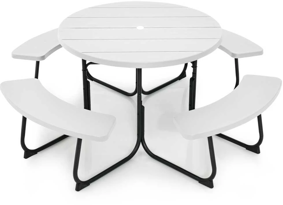 Lauko baldų komplektas Promotions Lauko pikniko stalo rinkinys, 109,2x76,2 cm, juodas