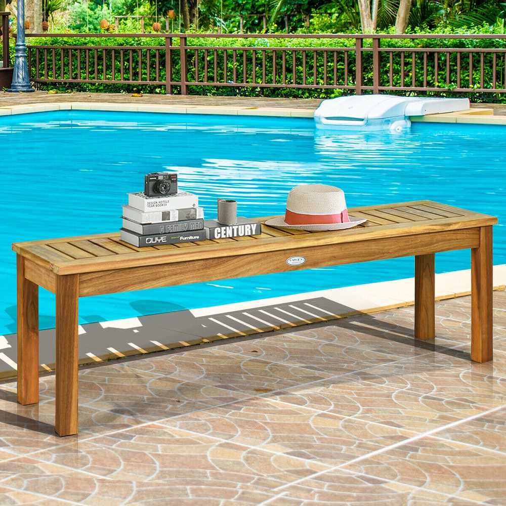 Lauko baldų komplektas Promotions Lauko valgomojo suolas, 132x34.3x44.5 cm, tikmedis