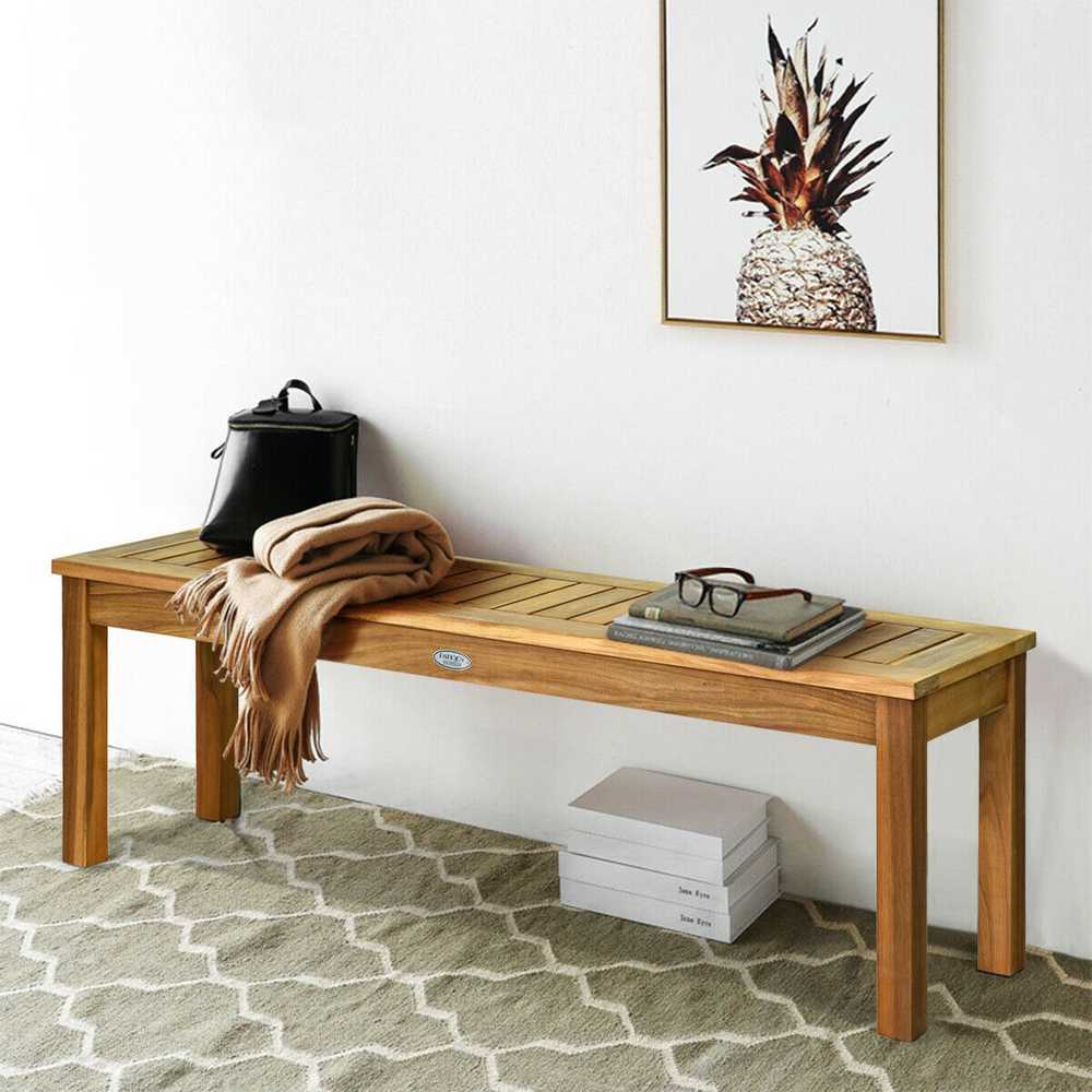 Lauko baldų komplektas Promotions Lauko valgomojo suolas, 132x34.3x44.5 cm, tikmedis