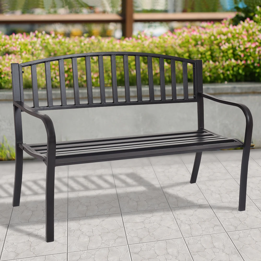 Lauko baldų komplektas Promotions Sodo suoliukas 127x60x87 cm juodas