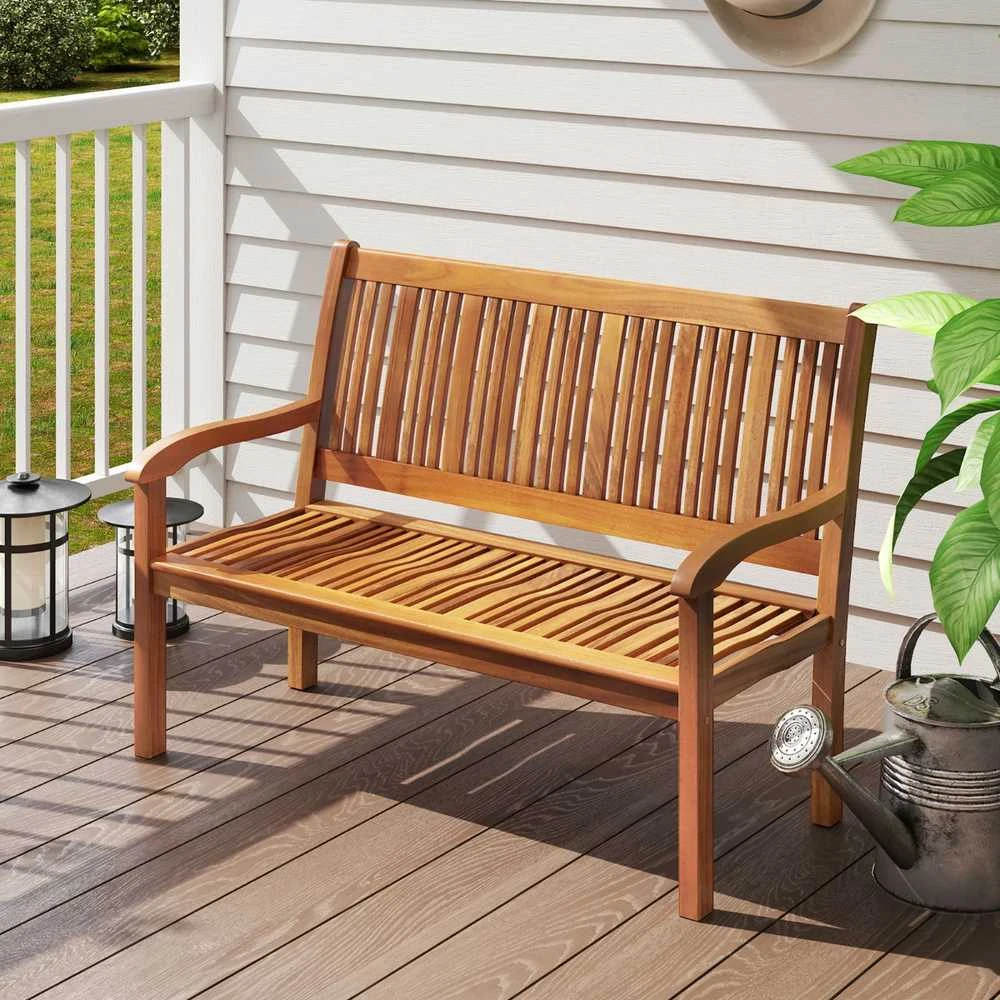 Lauko baldų komplektas Promotions Sodo suoliukas, medinis, 126x63x91 cm, rudas