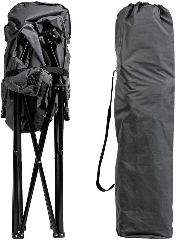 Promotions Stovyklavimo kėdė, 62x62x90 cm, Pilka