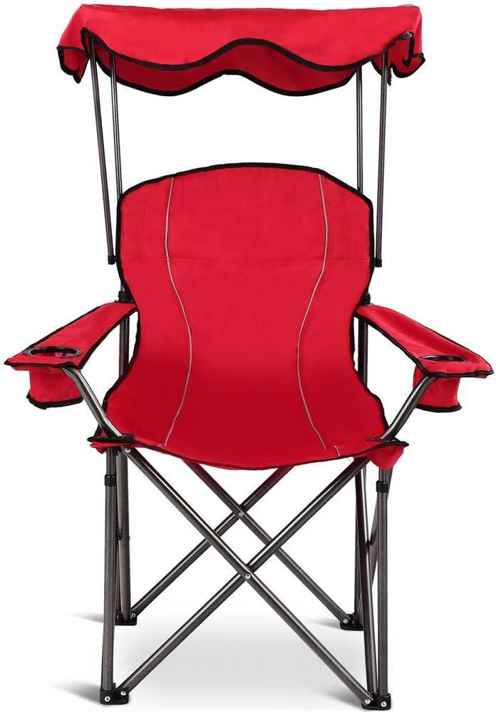 Promotions Sulankstomas paplūdimio krėslas su stogeliu, 96,5x67,3x129,5 cm, mėlynas
