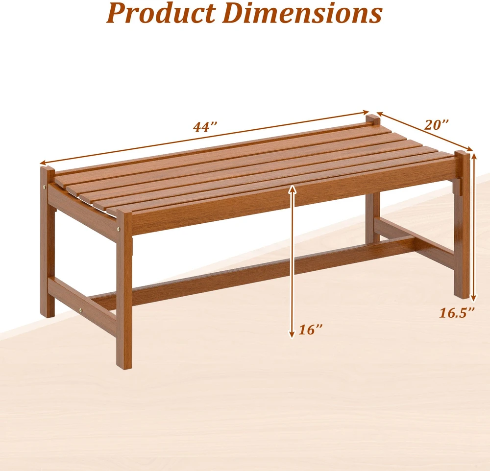 Lauko baldų komplektas Promotions Suoliukas 111.8x50.8x41.9 cm Teko kietmedis