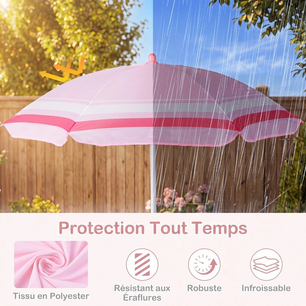 Lauko baldų komplektas Promotions Vaikiškų sodo baldų komplektas 4 vnt Stalas 50x50x51 cm Kėdės 39x37x50 cm Raudona