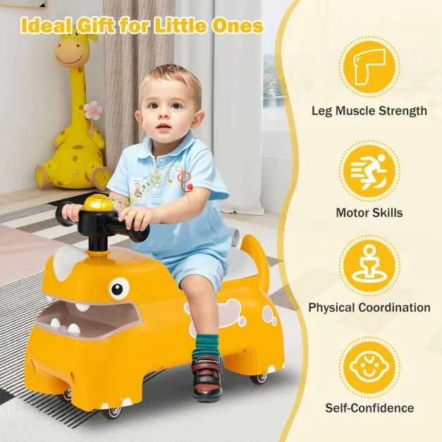 Promotions Važiuojamas žaislas, dinozauro dizainas, geltonas