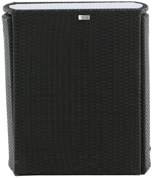 Lauko baldų komplektas Venture Design Kavinės komplektas, Savana, Stalas: 75x66x50 cm Kėdė: 71x55x45 cm, Juoda