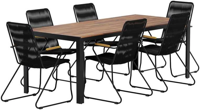 Lauko baldų komplektas Venture Design Valgomojo komplektas Bois juodas