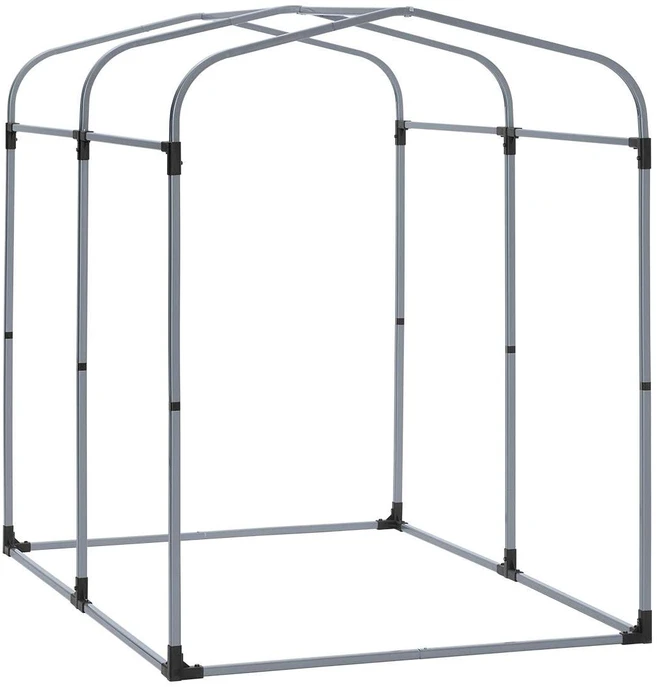 Lauko sandėliavimo angaras, SoBuy KLS11-K, 120x176x163 cm, sidabrinės spalvos