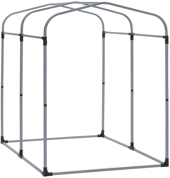 Lauko sandėliavimo angaras, SoBuy KLS11-K, 120x176x163 cm, sidabrinės spalvos