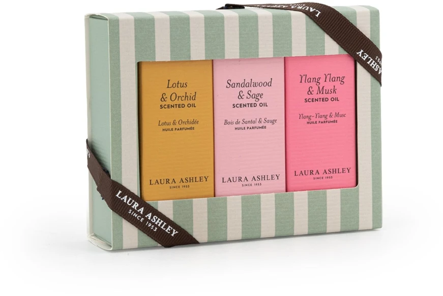 Laura Ashley Kvapnių aliejų dovanų rinkinys, 3x10 ml, balta