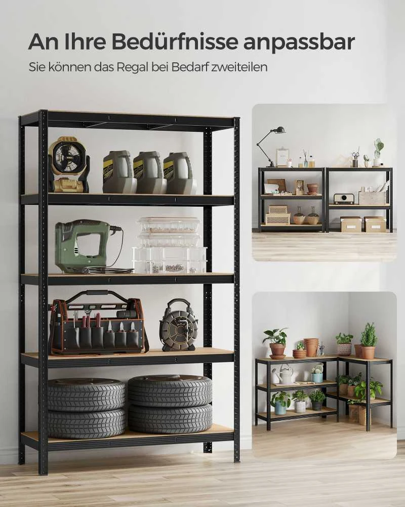 Songmics Stiprios 5 lygių lentynos