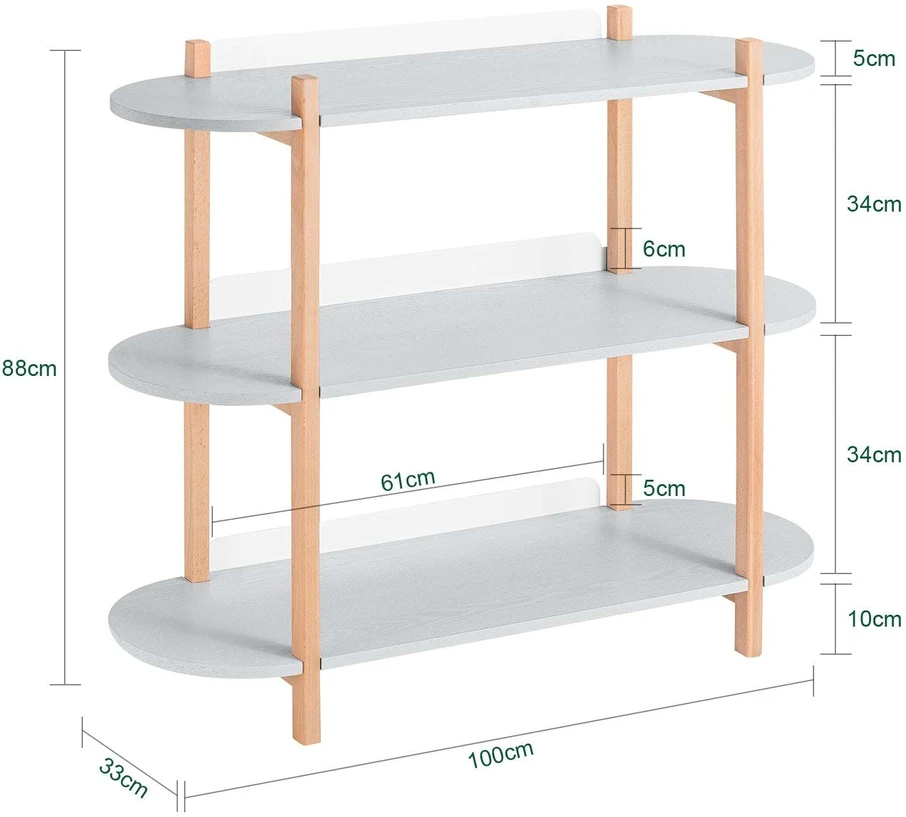 Lentyna, SoBuy HSTR01-H-HG, 100x33x88 cm