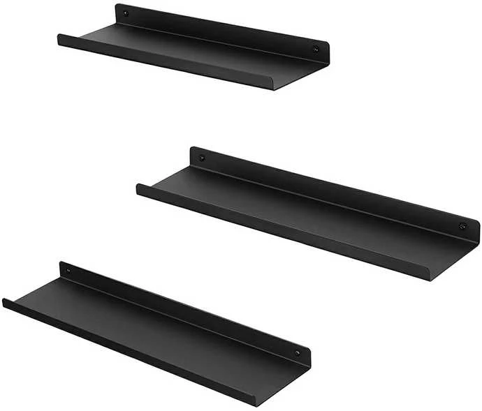 Songmics 3 metalinių sieninių lentynų rinkinys