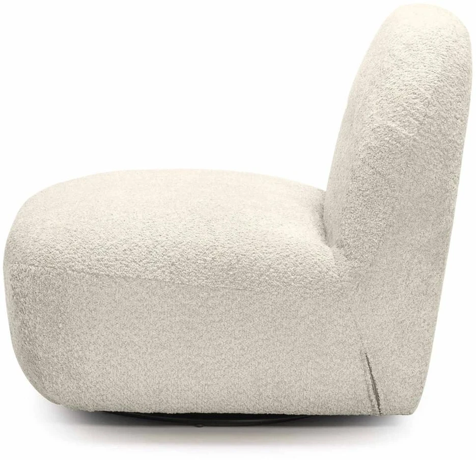 Lounge kėdė, BOCHIC, 82x83x73 cm, Kreminė