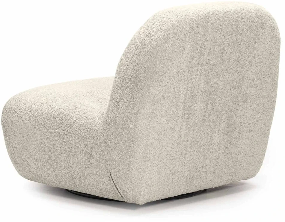 Lounge kėdė, BOCHIC, 82x83x73 cm, Kreminė