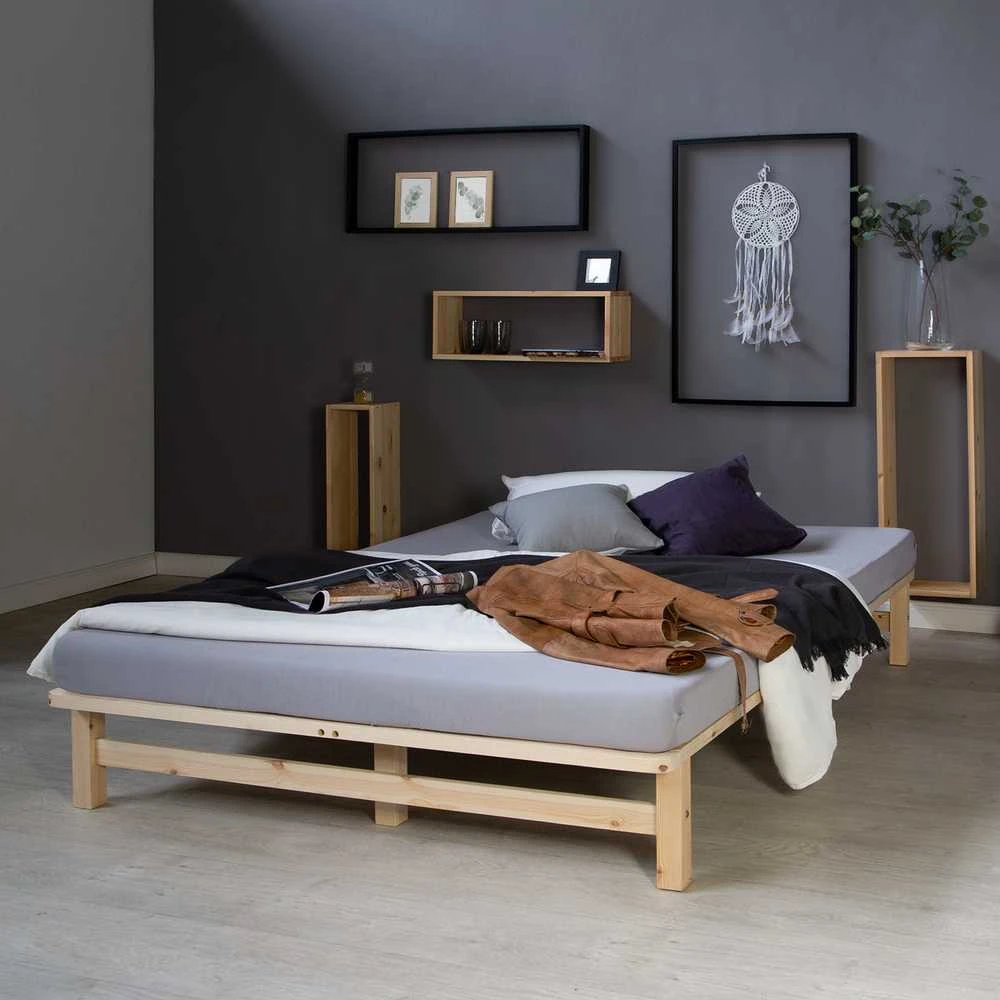 Homestyle4U Lova, 140x28x200 cm, Ruda