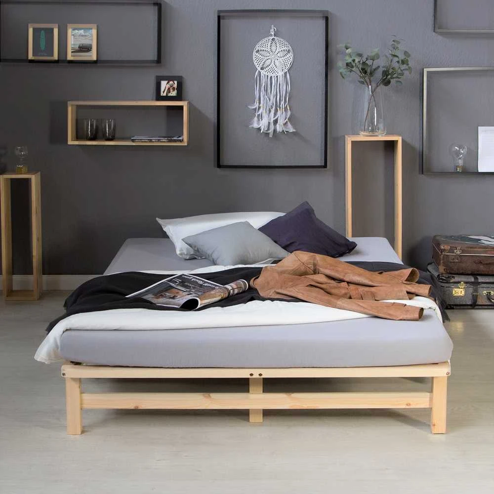 Homestyle4U Lova, 140x28x200 cm, Ruda