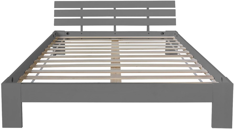 Lova Homestyle4U Lovos rėmas, 164x204x66 cm, pilka