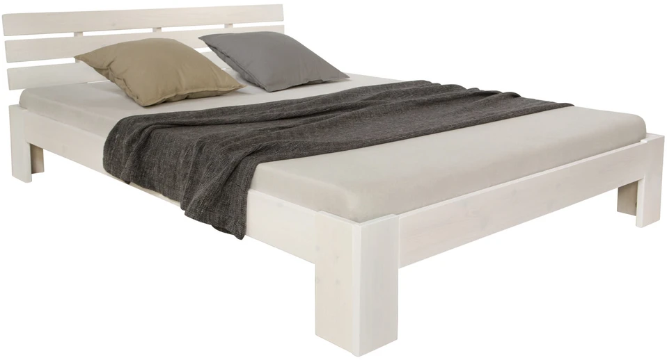 Lova Homestyle4U Lovos rėmas, 164x204x66 cm, balta