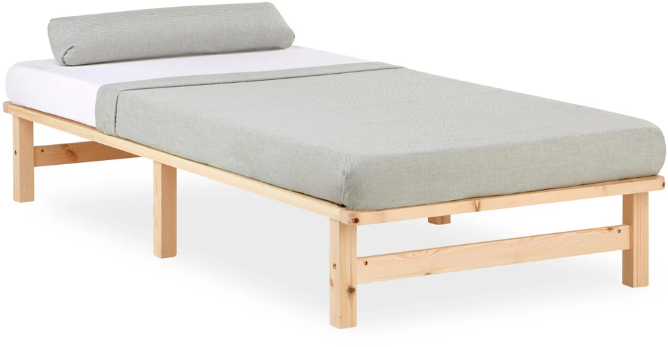 Lova Homestyle4U Lovos rėmas, 90x200x28 cm, rudas
