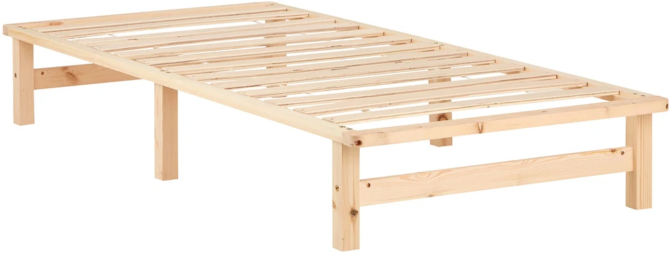 Lova Homestyle4U Lovos rėmas, 90x200x28 cm, rudas