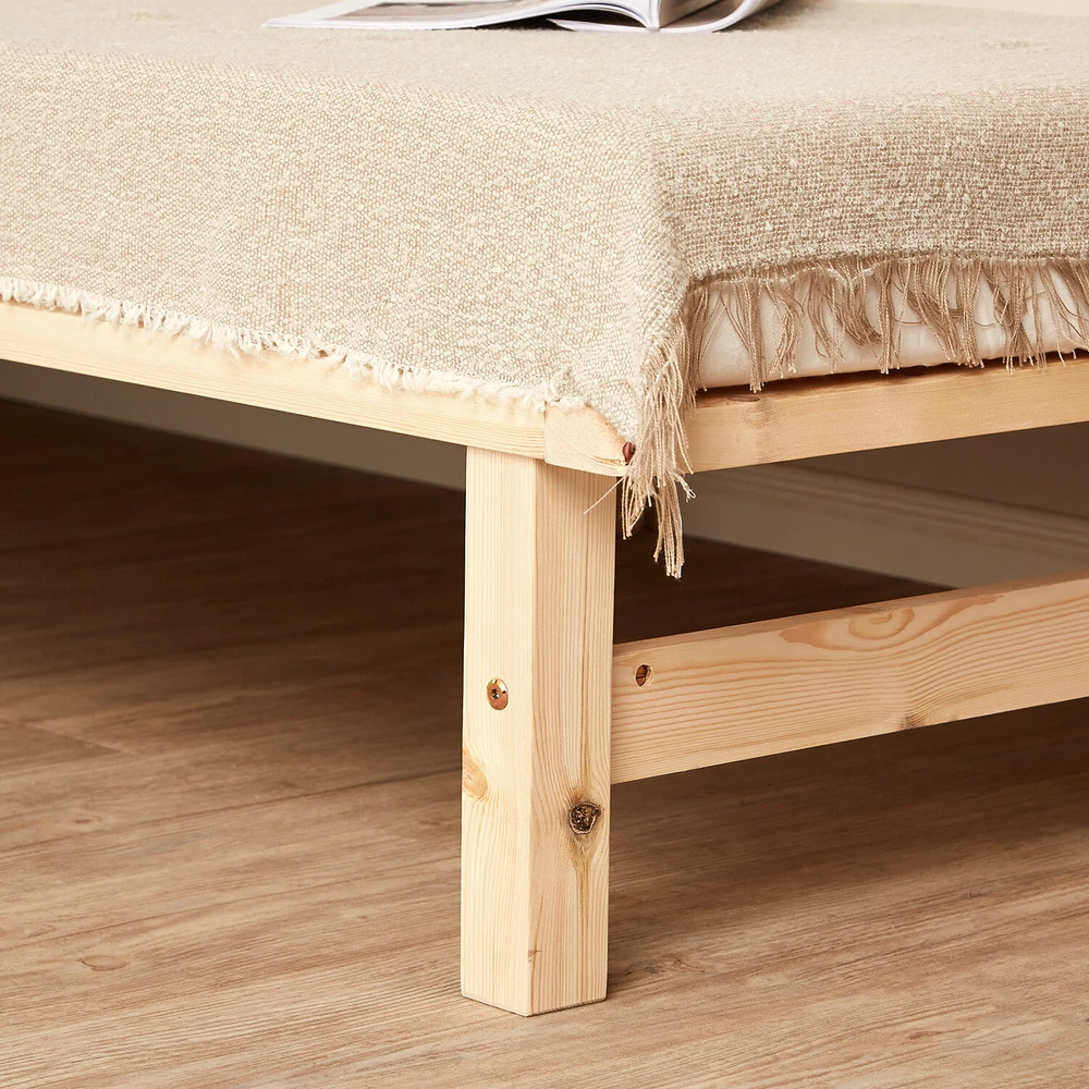 Lova Homestyle4U Lovos rėmas, 90x200x28 cm, rudas