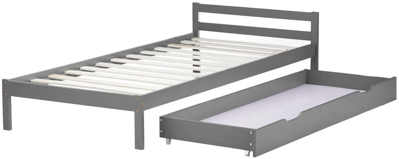 Lova Homestyle4U Lovos stalčius, 173x63x16.2 cm, pilka